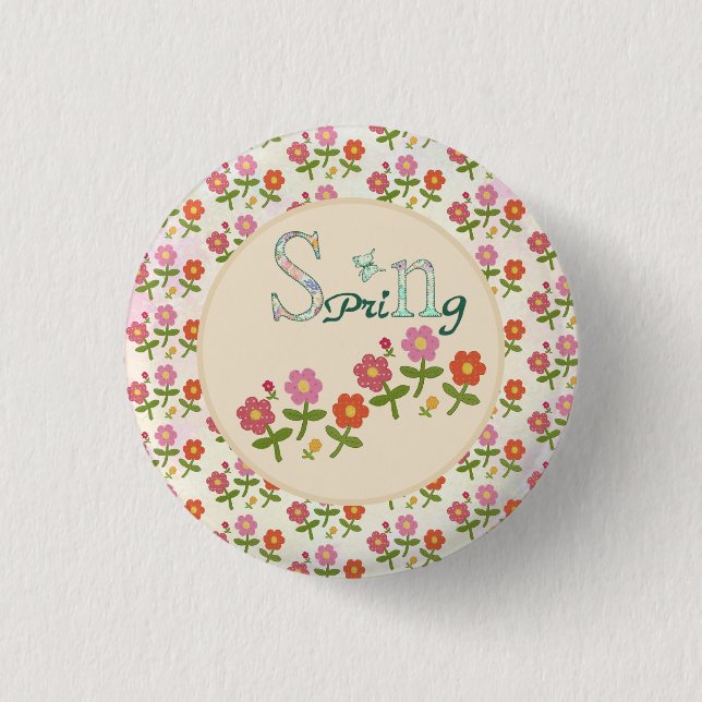 Spring Runder 3 Cm Round Badge (Front)