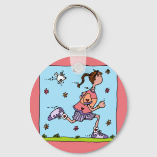 spring runner (woman) key ring