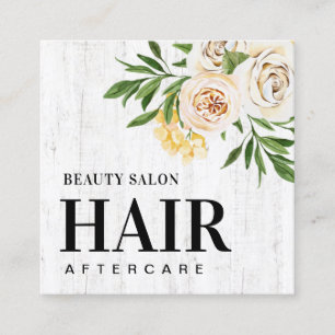 Spring Rustic Hair Aftercare Card