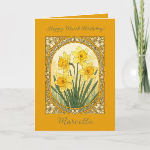 Spring’s First Smile The March Daffodil Card