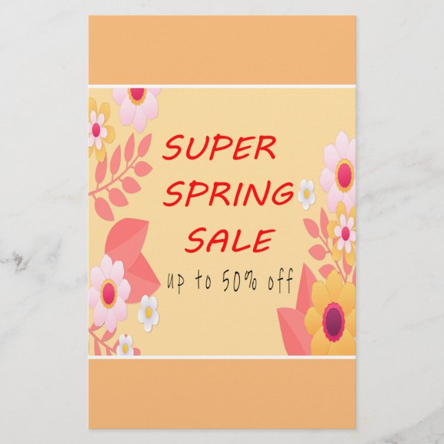 SPRING SALE FLYER (Front)