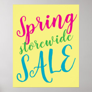 Spring Sale Sign, Storewide Sale Sign, Retail Poster