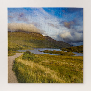 Spring Scottish Mountain Lake Landscape Highlands Jigsaw Puzzle