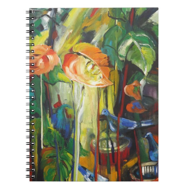 Spring Season and  Pigeons Notebook (Front)