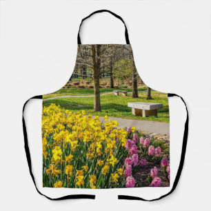 Spring Season Flower Garden Apron