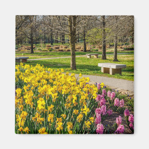 Spring Season Flower Garden Magnet