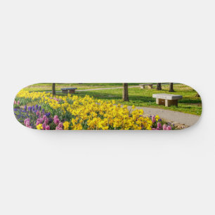 Spring Season Flower Garden Skateboard