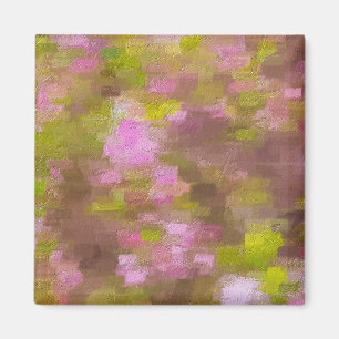 Spring Season Pinks Abstract Magnet