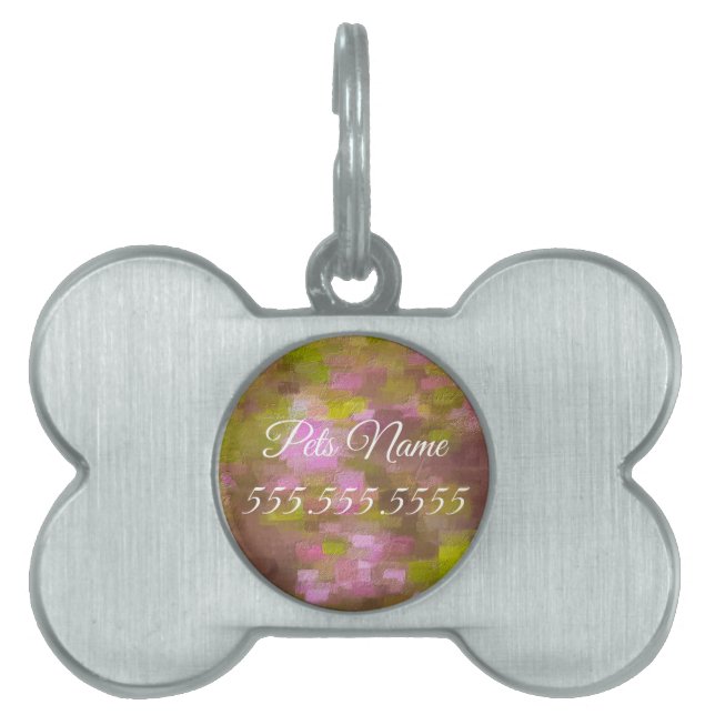 Spring Season Pinks Pet Tag (Front)