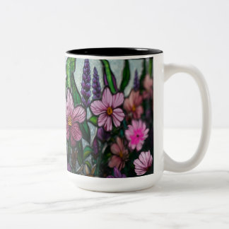 spring season Two-Tone coffee mug