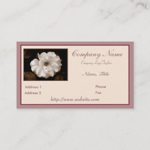 'Spring Sepia Rose' Business Card