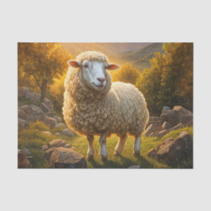 Spring Sheep Lamb Decoupage Paper