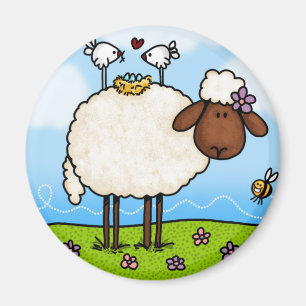 spring sheep magnet