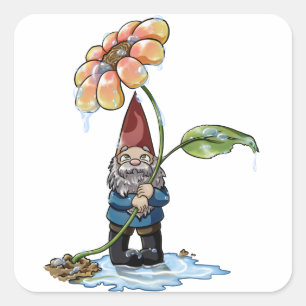 Spring Showers Square Sticker