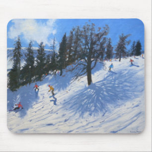 Spring skiers Verbier 2010 Mouse Pad