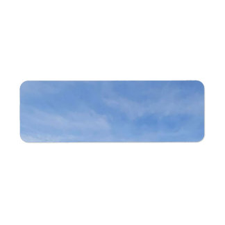 Spring sky return address label