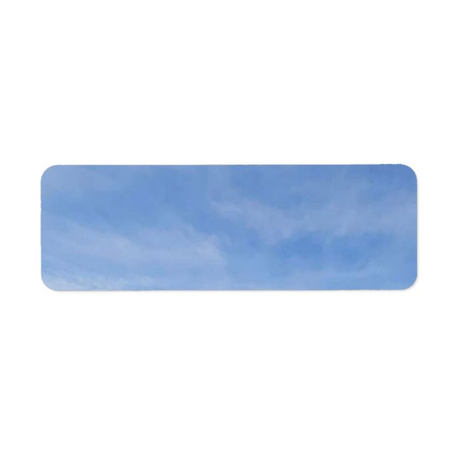 Spring sky return address label (Front)