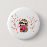 Spring sloth button