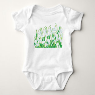 Spring Snowdrops Baby Bodysuit