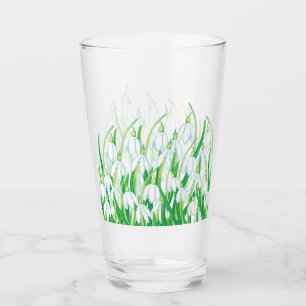 Spring Snowdrops Galanthus Glass