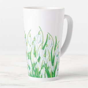 Spring Snowdrops   Latte Mug