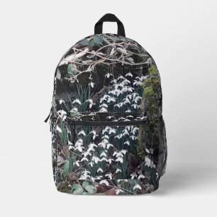 Spring Snowdrops Printed Backpack