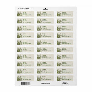 Spring Snowdrops Return Address Label