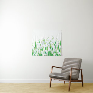 Spring Snowdrops Tapestry