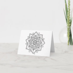 Spring Snowflake 2 Notecard
