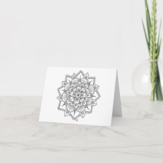 Spring Snowflake 2 Notecard