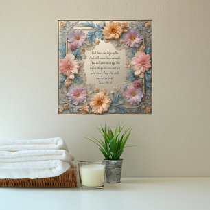 Spring Sonata Border Customisable Downloadable Pos Poster