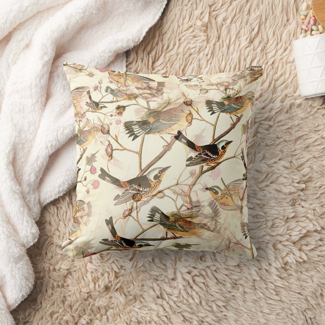 Spring Sparrows Cushion (Creator Uploaded)