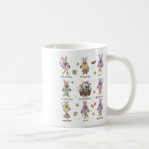 Spring Speech Language Pathologist Easter Bunny Sl Coffee Mug