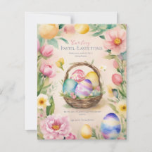 Spring Splendour: Easter Eggs & Blooms Greetings 
