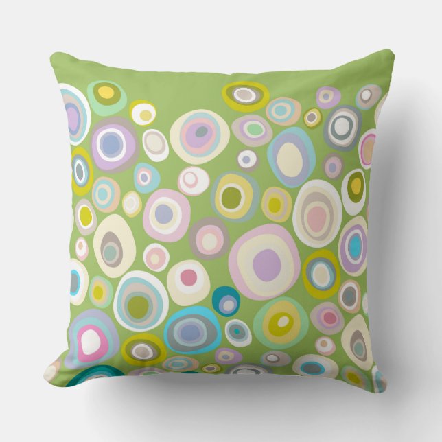 spring spot green cushion (Front)
