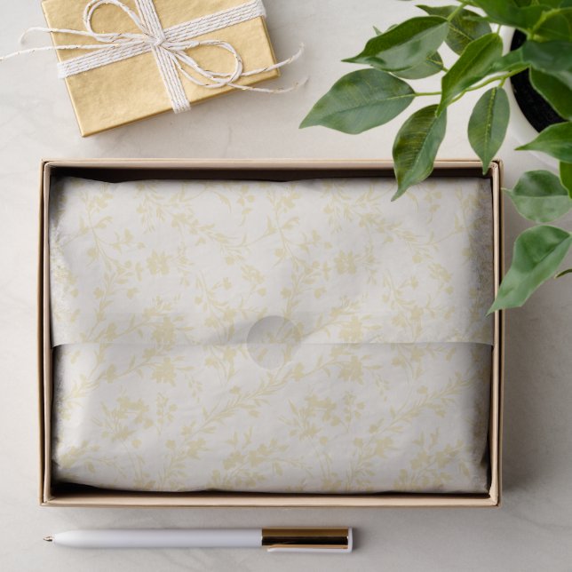 Spring Sprigs Buttercream - Neutral Tissue Paper (Gift)