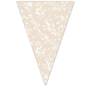 Spring Sprigs Neutral - Soft Linen Bunting