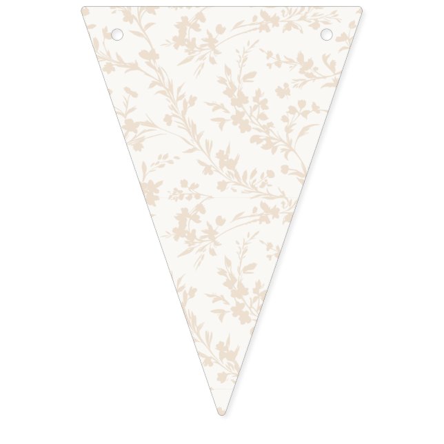 Spring Sprigs Soft Linen - Neutral Bunting (Twelfth Flag)