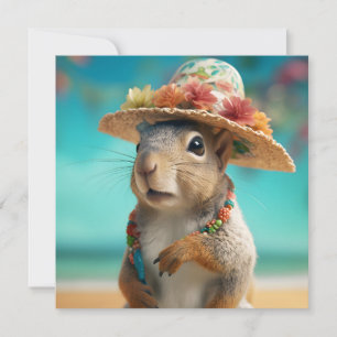 Spring Squirrel Invitation