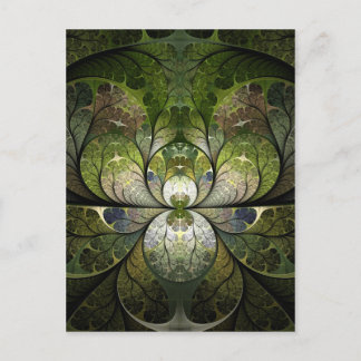 Spring Stained Glass Postcard