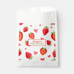 Spring Strawberry Themed Fruit Baby Shower Favour Bag
