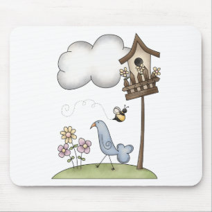 Spring Stuff · Birdhouse & Bird Mouse Pad