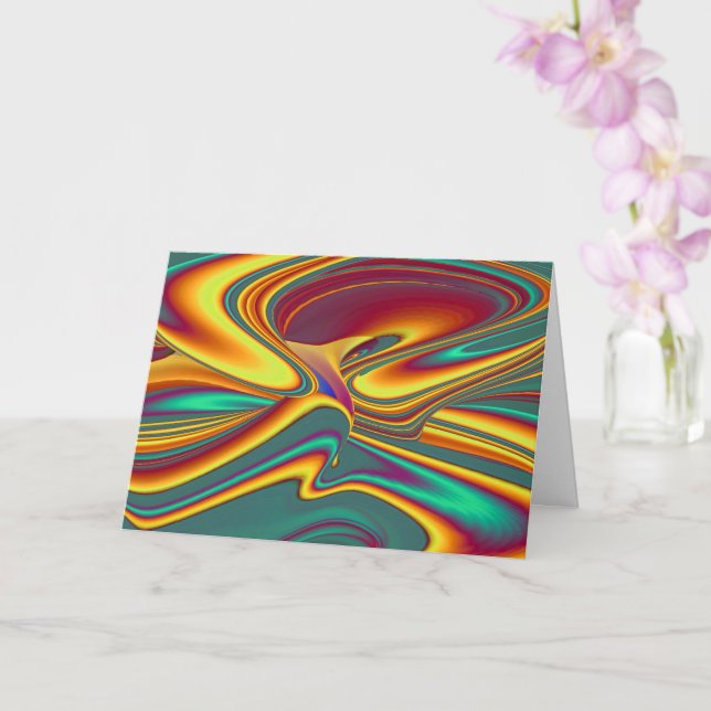 Spring Summer Autumn Flowers Magic Card (Orchid)