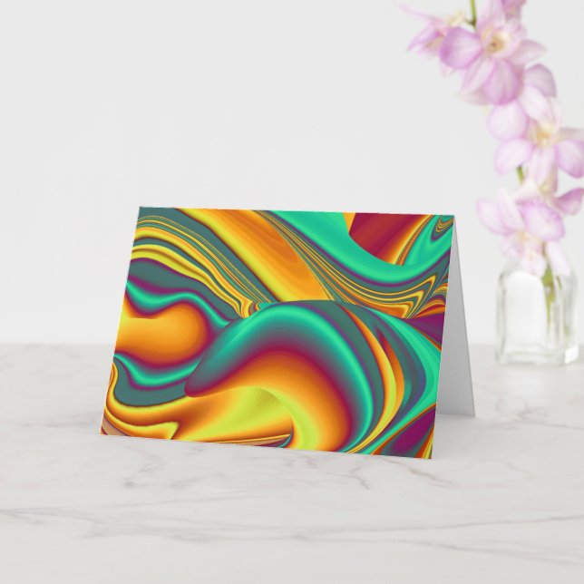 Spring Summer Autumn Flowers Magic Card (Orchid)