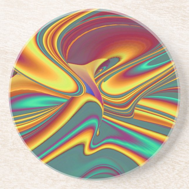Spring Summer Autumn Flowers Magic Coaster (Front)