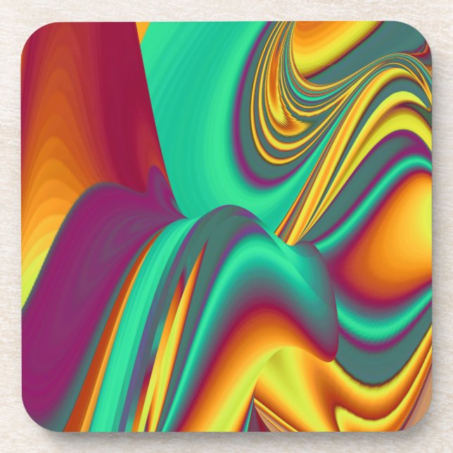 Spring Summer Autumn Flowers Magic Coaster (Front)