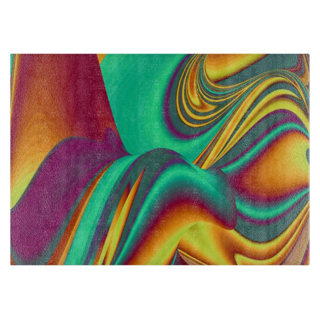 Spring Summer Autumn Flowers Magic Cutting Board (Front)