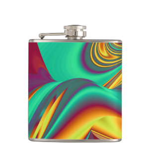 Spring Summer Autumn Flowers Magic Hip Flask