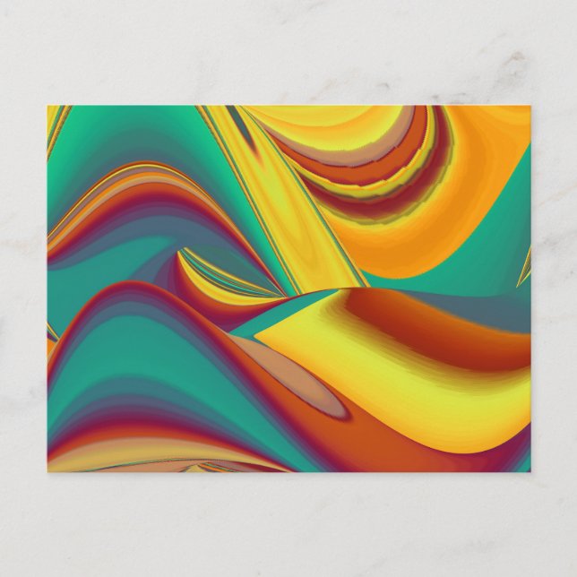 Spring Summer Autumn Flowers Magic Holiday Postcard (Front)