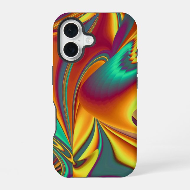Spring Summer Autumn Flowers Magic iPhone 16 Case (Back)